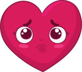 Obraz premium cute heart character