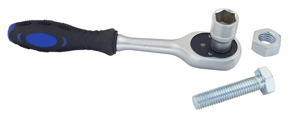 Socket wrench with bolt
