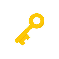key flat fill icon vector