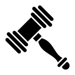 Hammer Glyph Icon