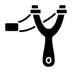 Slingshot Glyph Icon