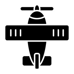 Plane Glyph Icon