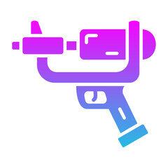 Water Gun Glyph Gradient Icon