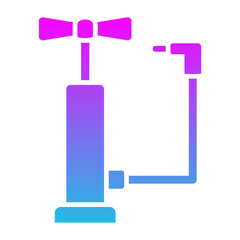 Air Pump Glyph Gradient Icon