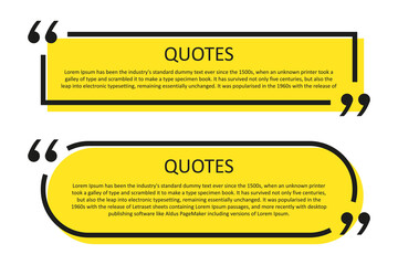 Quote box frame, big set. Texting quote blank template boxes. Blank template, quotation bubble,  bubble blog quotes symbols.