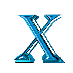 Blue Roman numerals. number 10