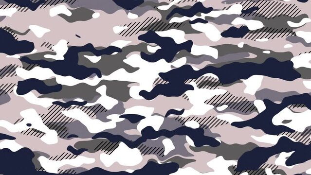 Animated Camouflage - White and Blue Version