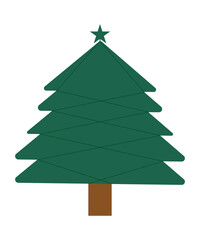 green christmas tree