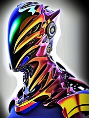 Robots portraits  pack. Generative AI. referance. Game art