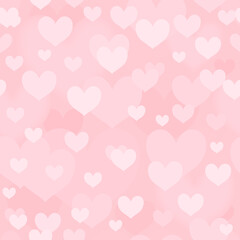 Seamless hearts pink pattern