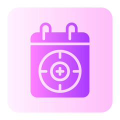 calendar gradient icon