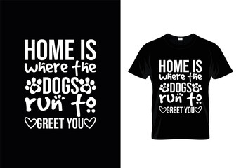 Dogs typography t-shirt design vector, dog lover quotes t-shirt design.