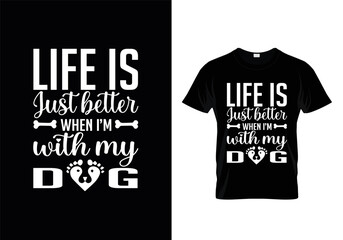 Dogs typography t-shirt design vector, dog lover quotes t-shirt design.
