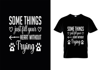 The best therapist has fur and four legs t shirt design. Dog retro t-shirt design for dog lovers. Animal lover t-shirt design