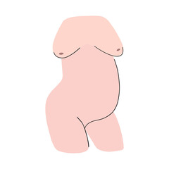Abstract illustration of a pregnant woman.
