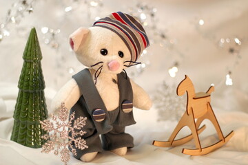 santa claus and christmas tree