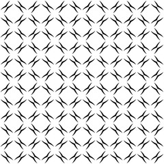 Fototapeta premium Black and white seamless abstract pattern. Background and backdrop. Grayscale ornamental design. Mosaic ornaments. Vector graphic illustration. EPS10.