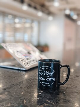 Cup of Coffee with Macbook
