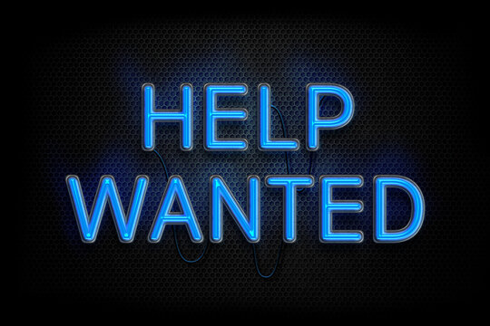 Help Wanted - Neon Sign Advertising