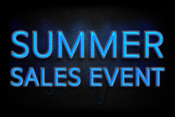 Summer Sales Event - Neon Sign Advertising