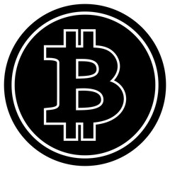 BTC, Bitcoin Sign Vector Clipart