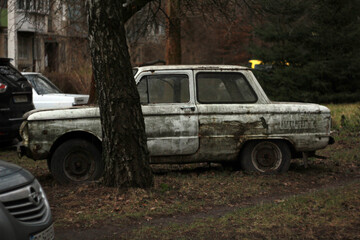 old abandoned car