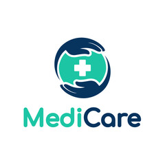 Medical care vector logo template