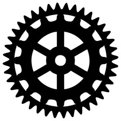 Gear, Vector Black Gear