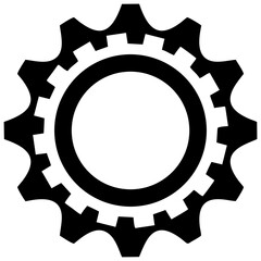 Gear, Vector Black Gear