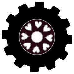 Gear, Vector Black Gear
