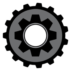 Gear, Vector Black Gear