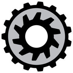 Gear, Vector Black Gear