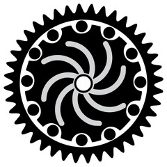 Gear, Vector Black Gear