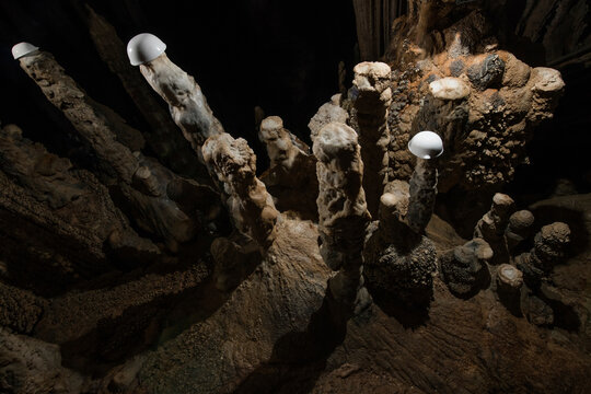 Research on stalactite in the caves of Gunung Mulu National Park; Sarawak, Borneo, Malaysia