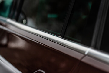 Car detailing. Car exterior details. Modern car exterior.
