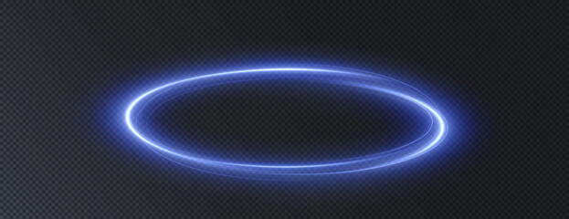 Light blue Twirl. Curve light effect of blue line. Luminous blue circle. Light blue pedistal, podium, platform, table. Vector PNG. Vector illustration	
