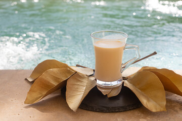 CHRISTMAS PUNCH ON THE SHORES OF A JACUZZI AT TROPICAL CHRISTMAS