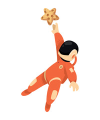 astronaut with star