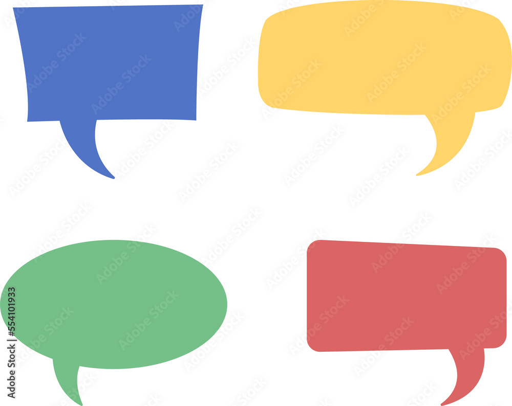 Poster saying hello in different languages semi flat color raster speech bubble set. simple cartoon style i