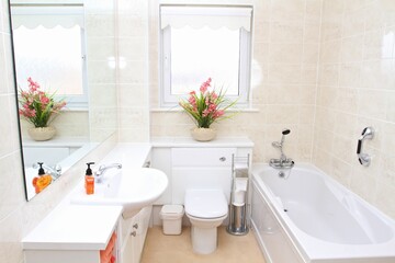 modern, refurbished bathroom
