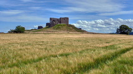 Historic Duffus Castle, Moray landscape