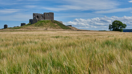 Historic Duffus Castle, Moray landscape