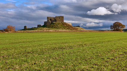 Historic Duffus Castle, Moray landscape