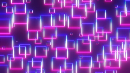 colorful cubes on a black background