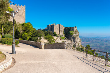 The Castle of Venere, a 12th century Norman castle on a steep cliff in the southeast of the summit...