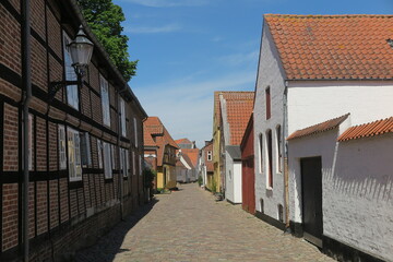 Fototapeta na wymiar Altstadt von Ribe, Dänemark
