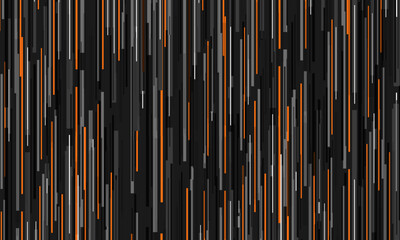 Dark grey tech modern abstract background with orange and gray stripes. Vector illustration