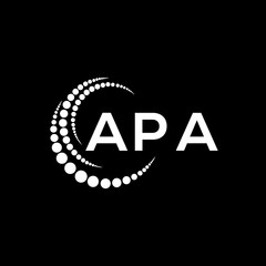 APA letter logo creative design. APA unique design.
 - obrazy, fototapety, plakaty