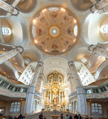 Frauenkirche church in Dresden Germany