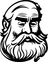 Festive Santa Claus Face Vector for Holiday Design